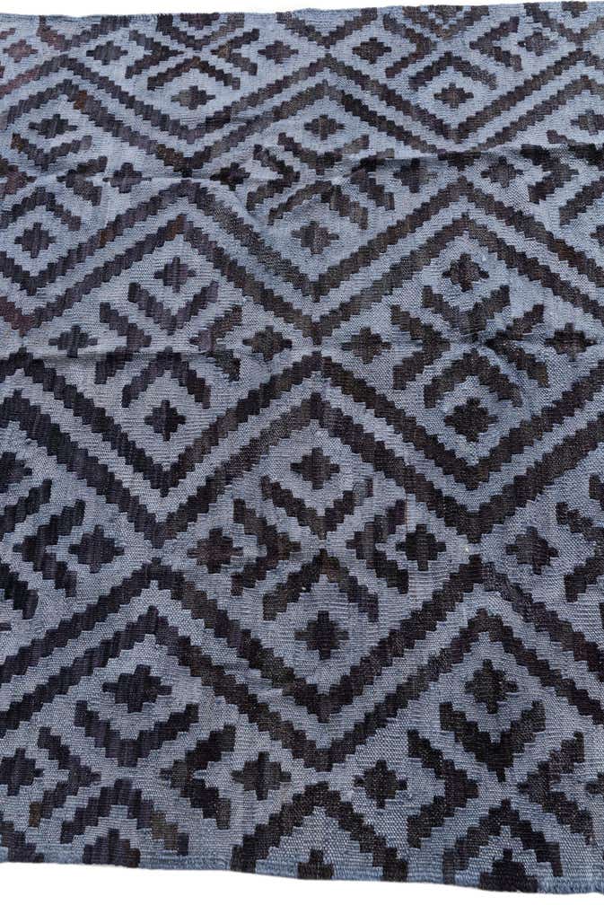 4' x 5' 10 Hand Woven Kilim Modern Wool Rug