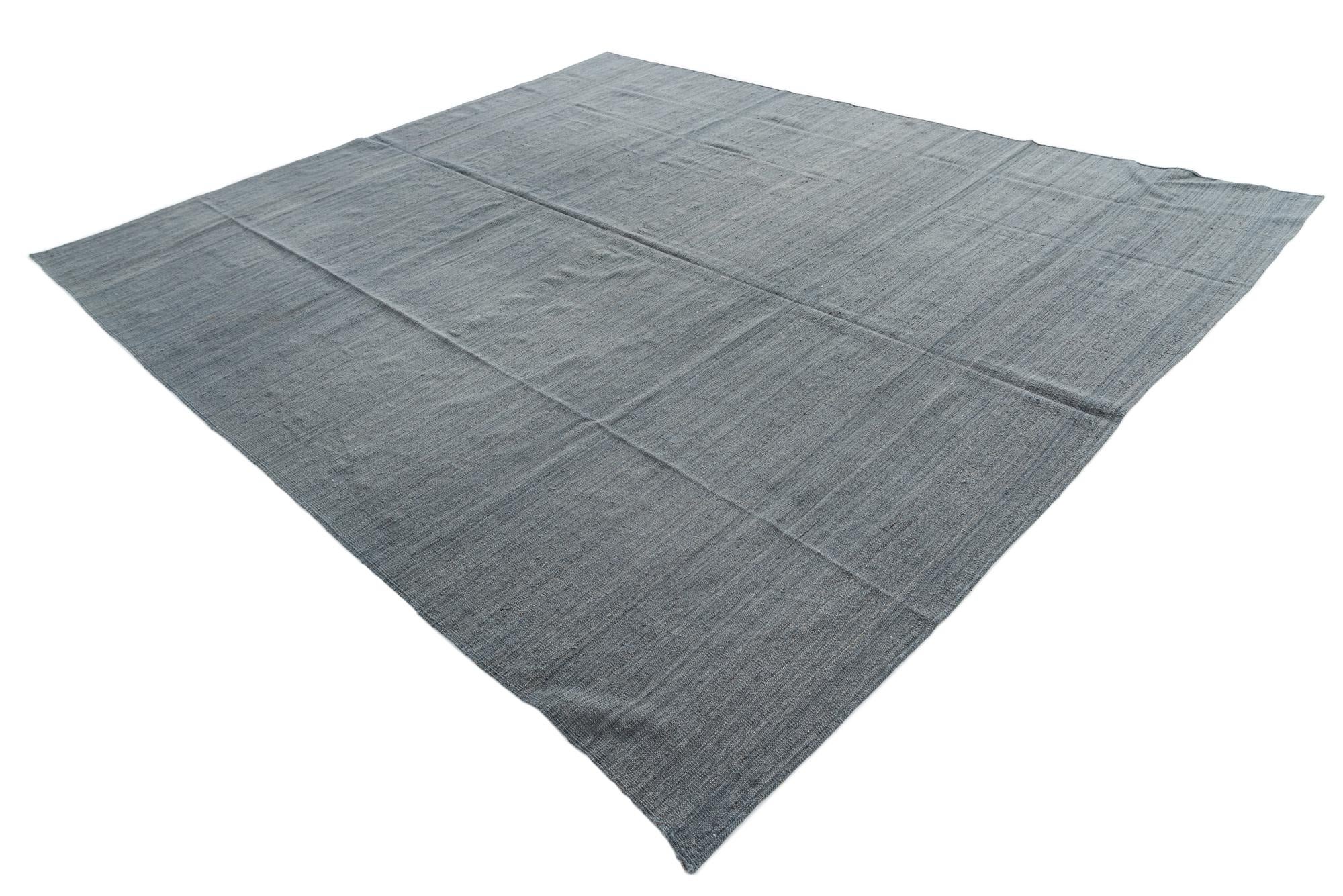 10' x 11' 7 Hand Woven Kilim Modern Wool Rug