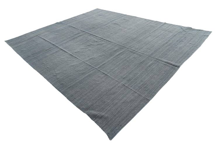 Detail image of 10' x 11' 7 Hand Woven Kilim Modern Wool Rug