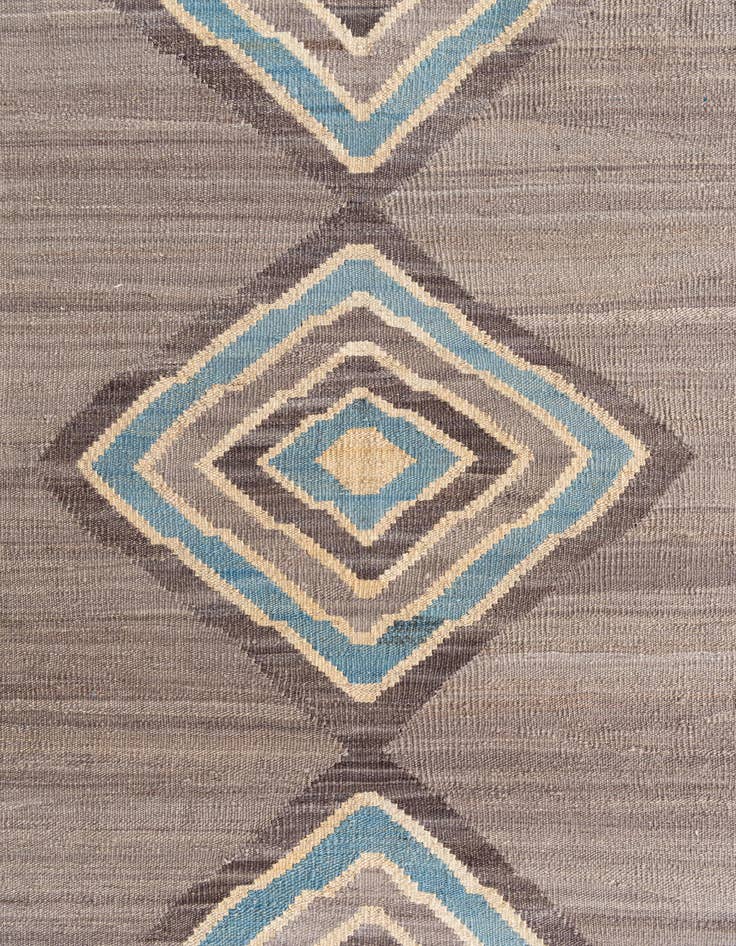 Detail image of 6' 5 x 9' 10 Hand Woven Kilim Modern Wool Rug