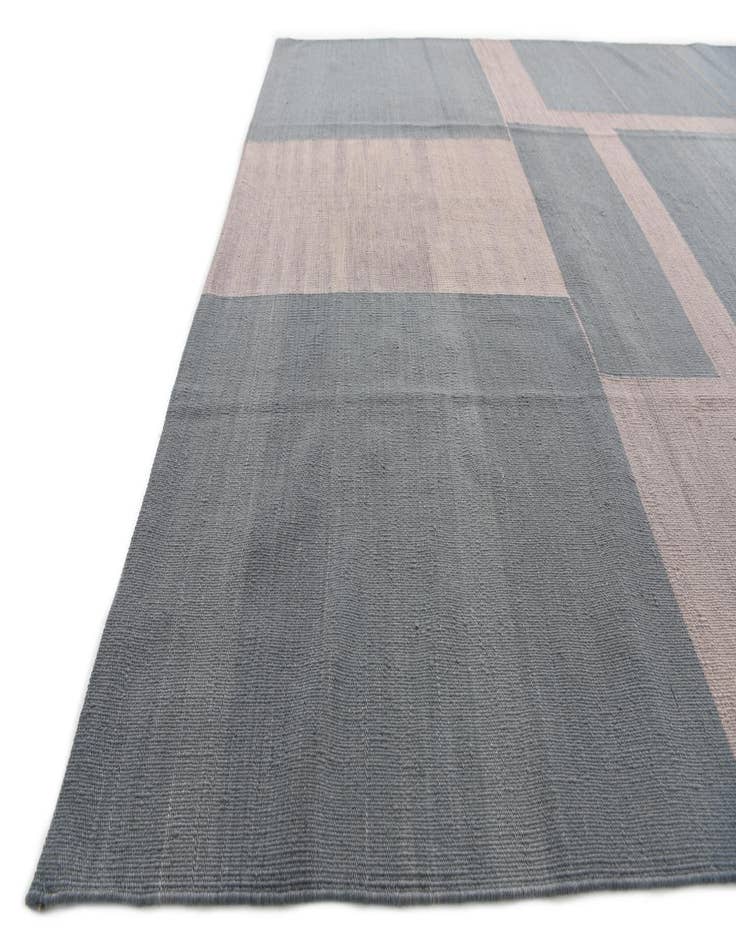 Detail image of 6' 9 x 9' 6  Hand Woven Kilim Modern Wool Rug