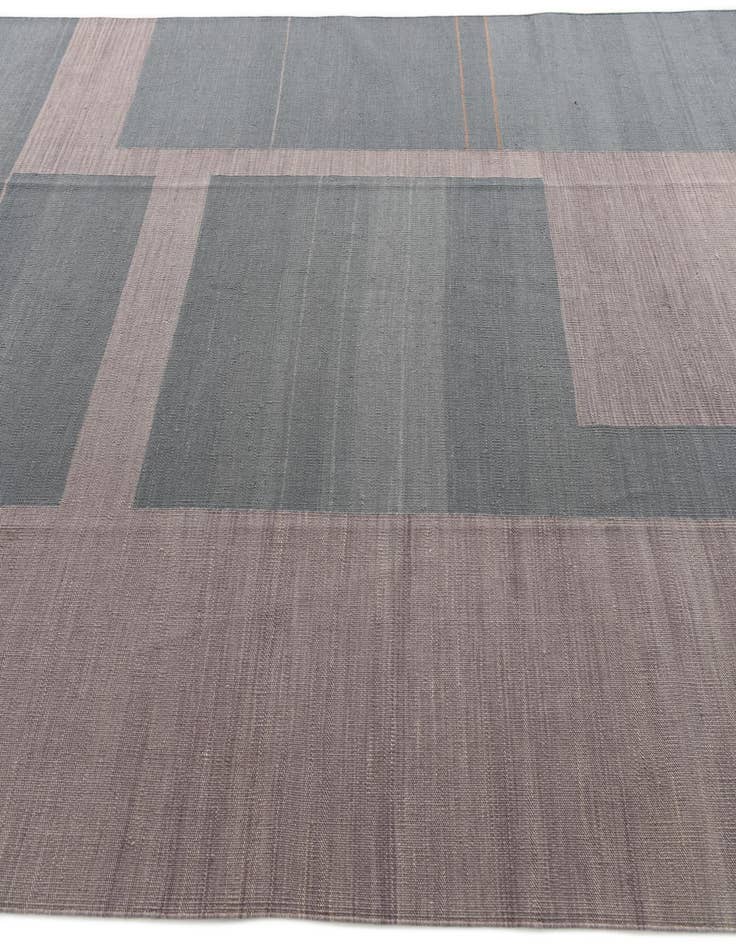 Detail image of 6' 9 x 9' 6  Hand Woven Kilim Modern Wool Rug