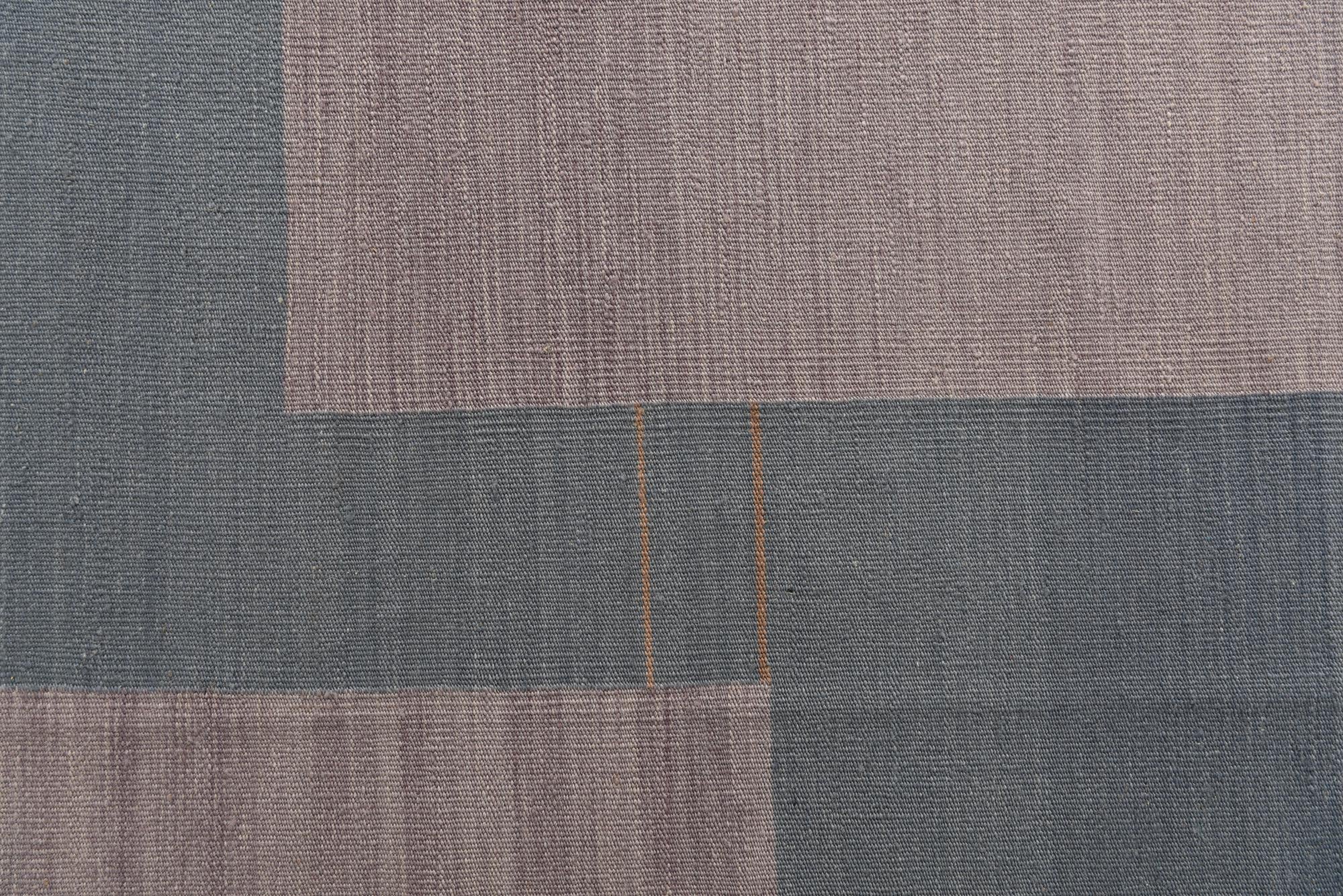 6' 9 x 9' 6 Hand Woven Kilim Modern Wool Rug