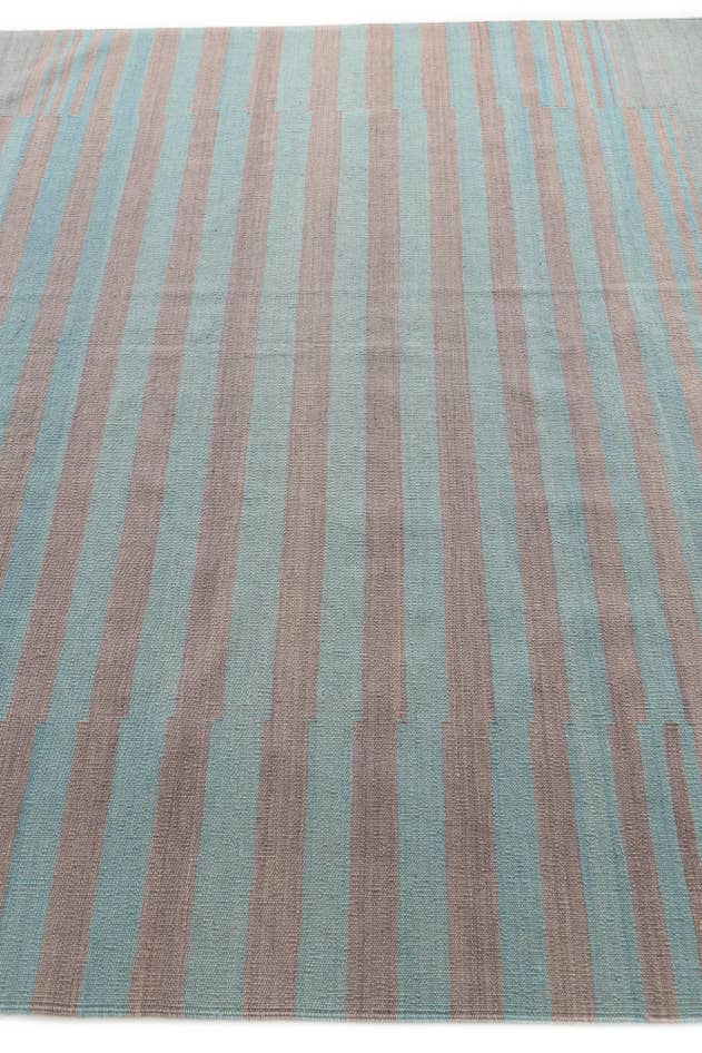 Detail image of 6' 7 x 9' 5 Hand Woven Kilim Modern Wool Rug
