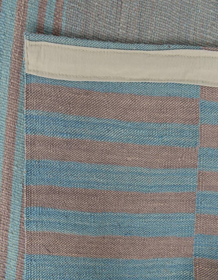 Detail image of 6' 7 x 9' 5  Hand Woven Kilim Modern Wool Rug