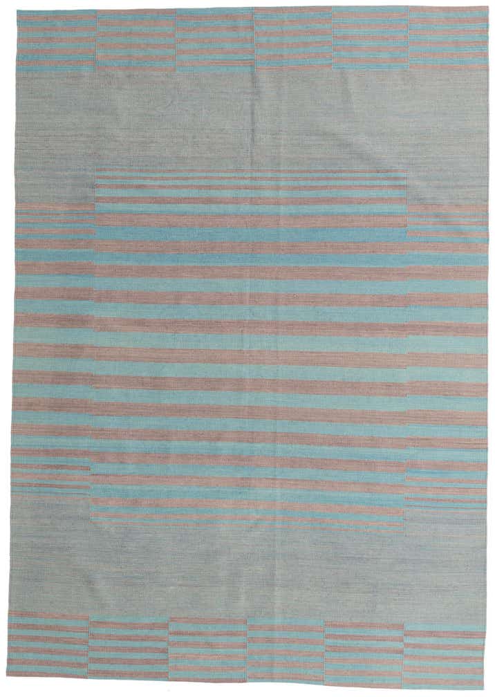 6' 7 x 9' 5 Hand Woven Kilim Modern Wool Rug