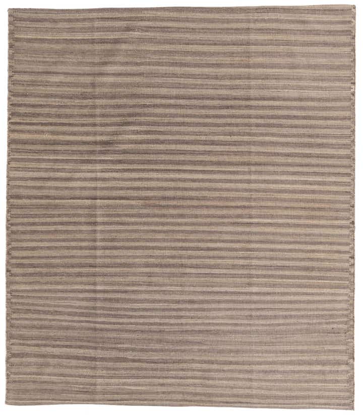 6' 1 x 7' Hand Woven Kilim Modern Wool Rug
