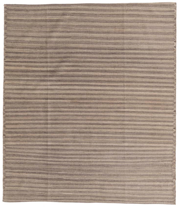 Detail image of 6' 1 x 7' Hand Woven Kilim Modern Wool Rug