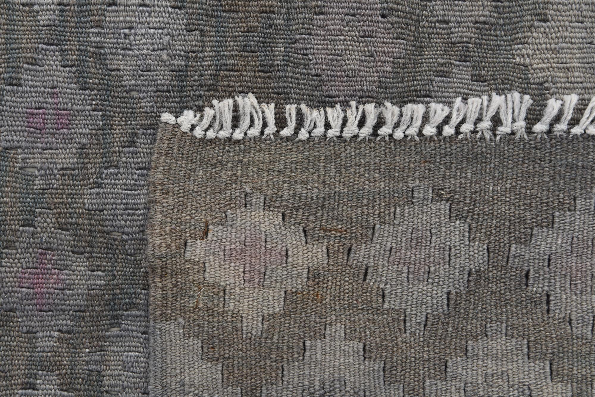 5' 4 x 7' 7 Hand Woven Kilim Modern Wool Rug