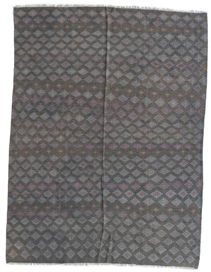 Detail image of 5' 4 x 7' 7 Hand Woven Kilim Modern Wool Rug