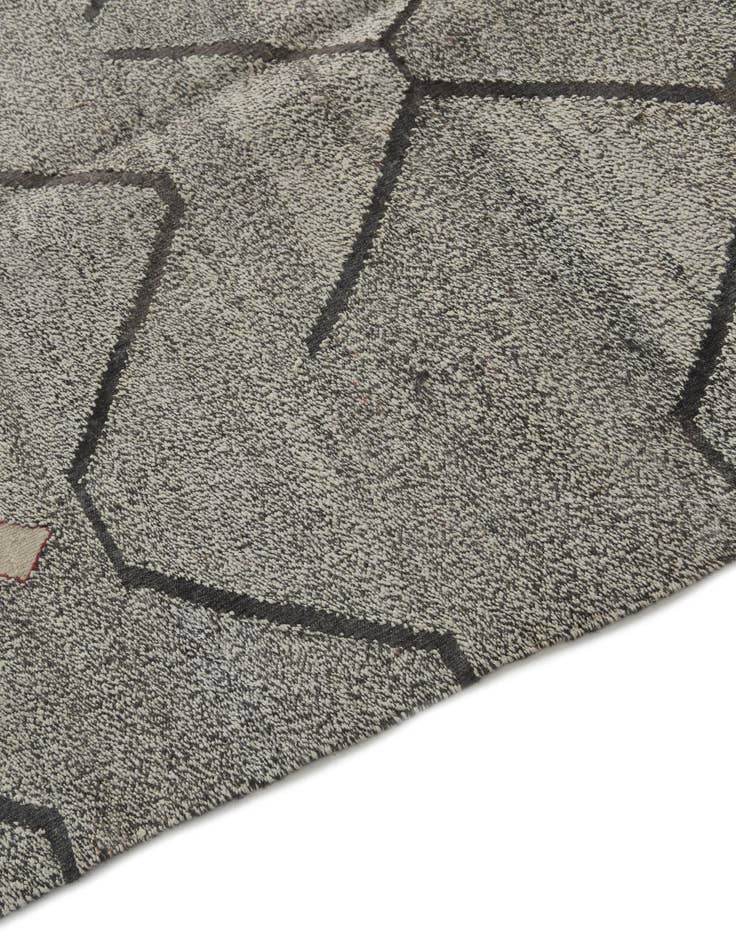 Detail image of 9' 1 x 12'  Hand Woven Kilim Modern Wool Rug