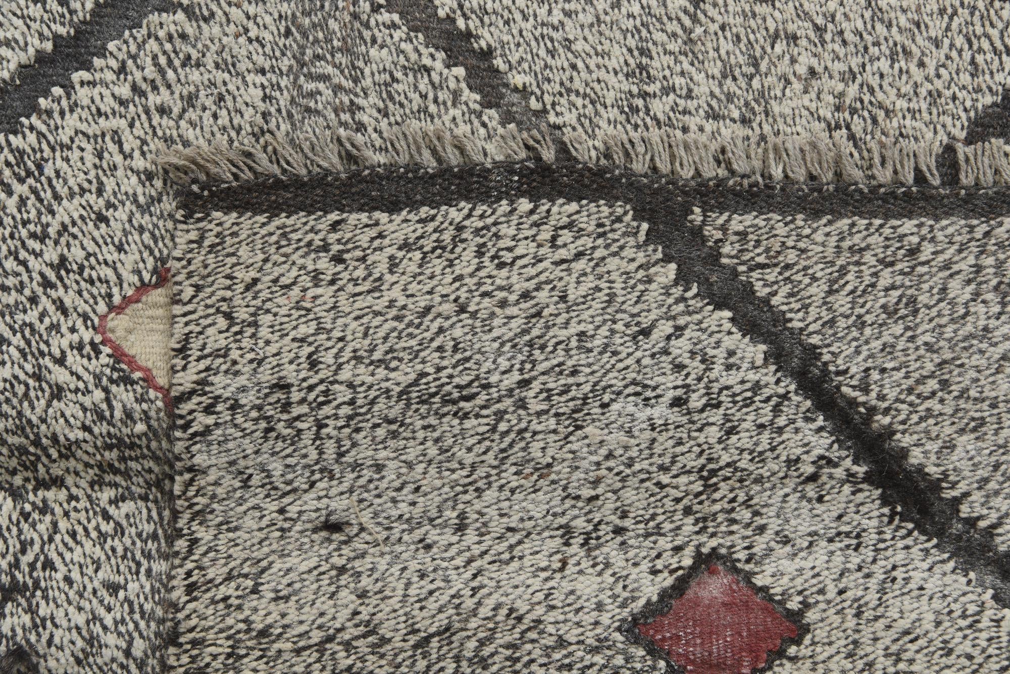 9' 1 x 12' Hand Woven Kilim Modern Wool Rug