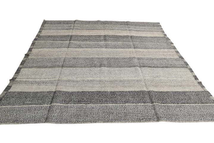 8' 4 x 9' 3 Hand Woven Kilim Modern Wool Rug