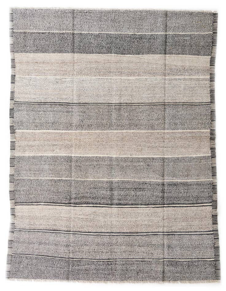 Detail image of 8' 4 x 9' 3 Hand Woven Kilim Modern Wool Rug