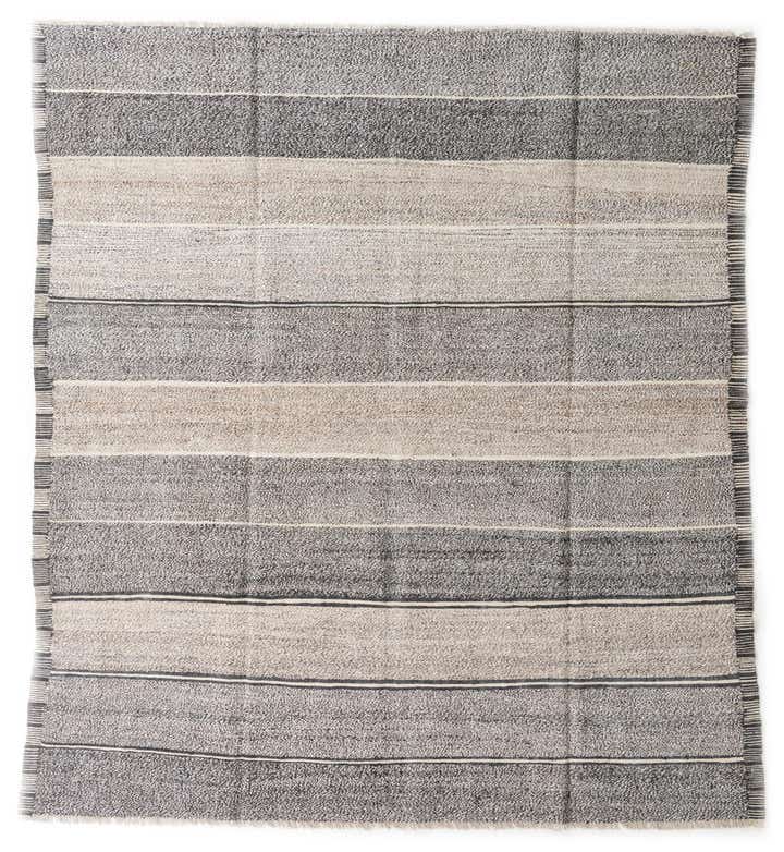 8' 4 x 9' 3 Hand Woven Kilim Modern Wool Rug
