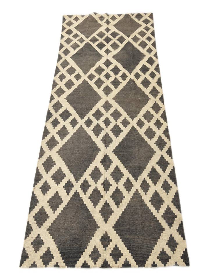 Detail image of 3' 8 x 6'  Hand Woven Kilim Modern Wool Rug