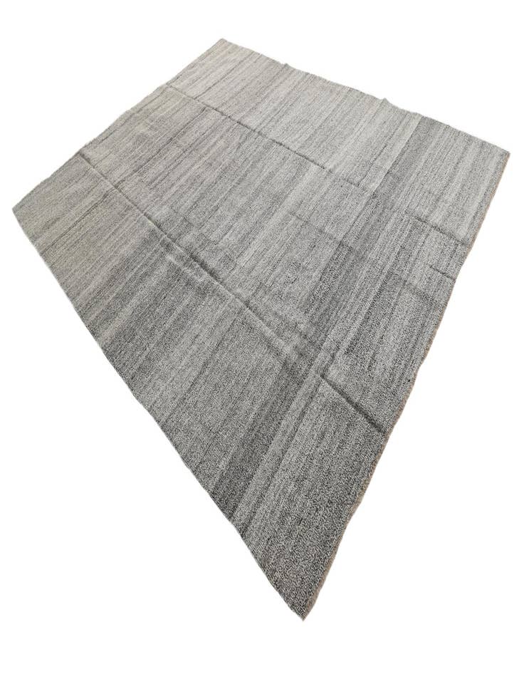 Detail image of 9' 2 x 11' 6  Hand Woven Kilim Modern Wool Rug