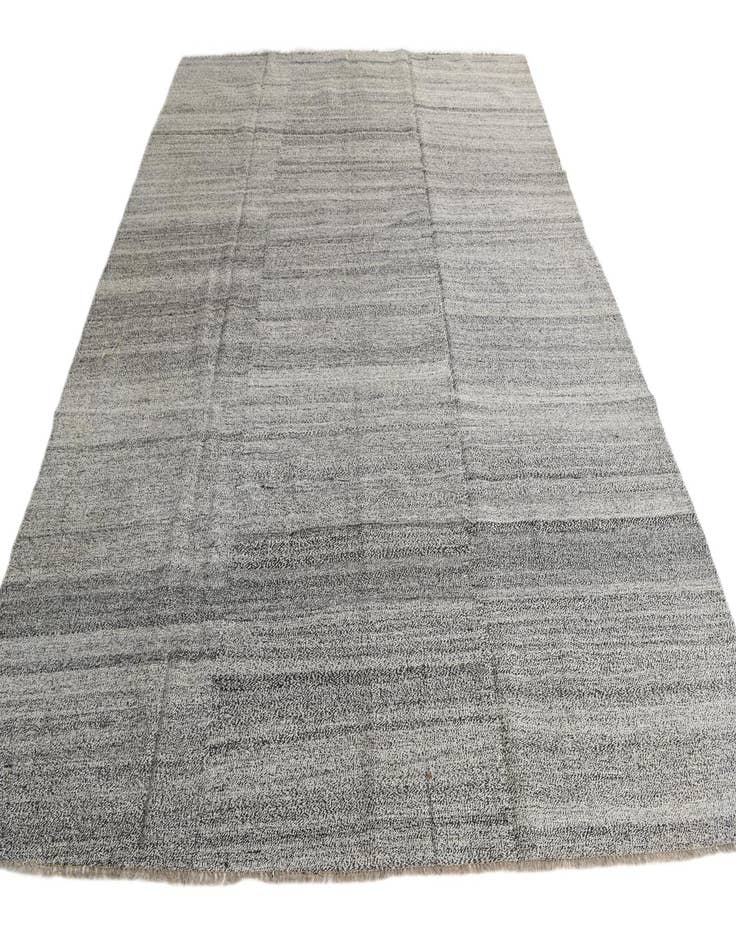 Detail image of 9' 2 x 11' 6  Hand Woven Kilim Modern Wool Rug