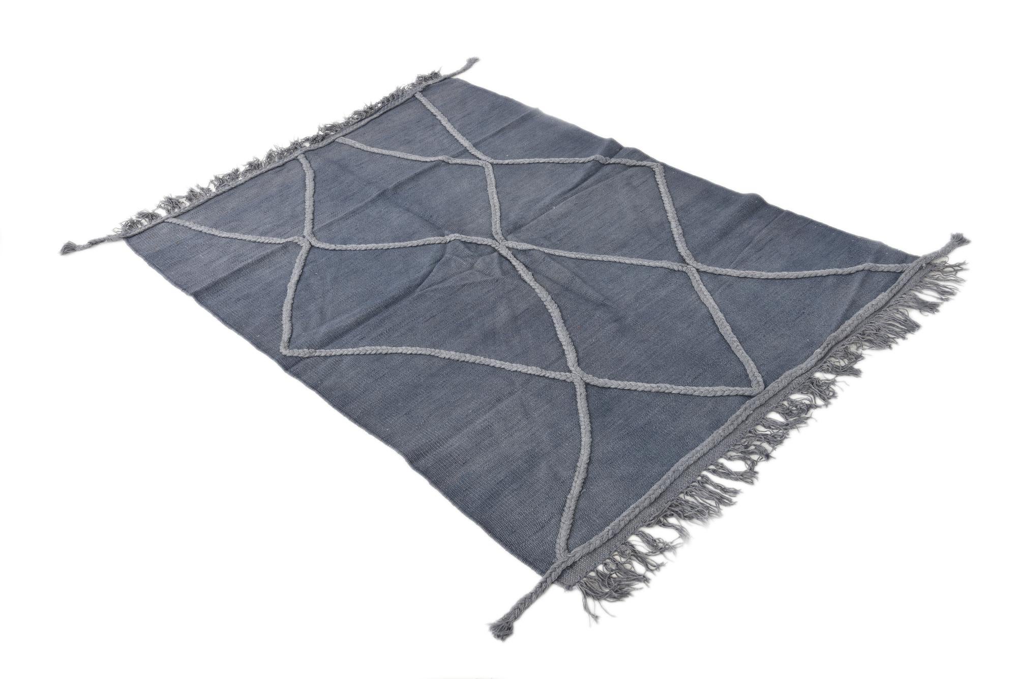 3' 4 x 5' Hand Woven Kilim Modern Wool Rug