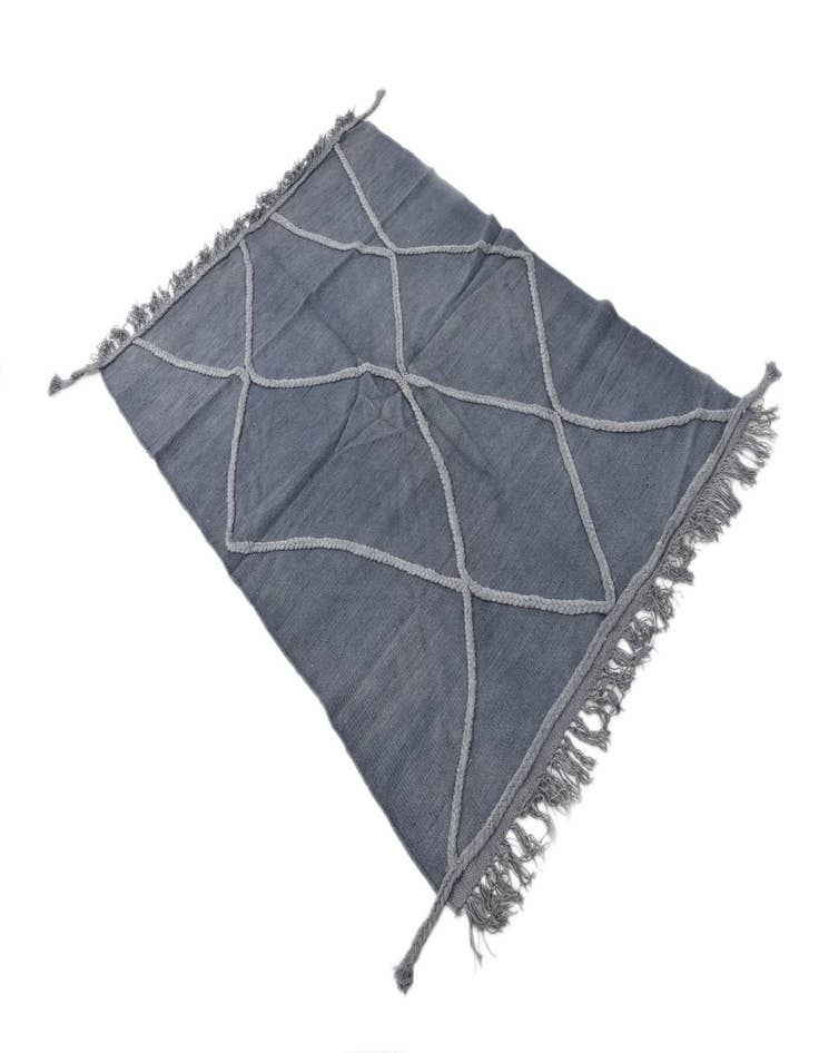 Detail image of 3' 4 x 5'  Hand Woven Kilim Modern Wool Rug