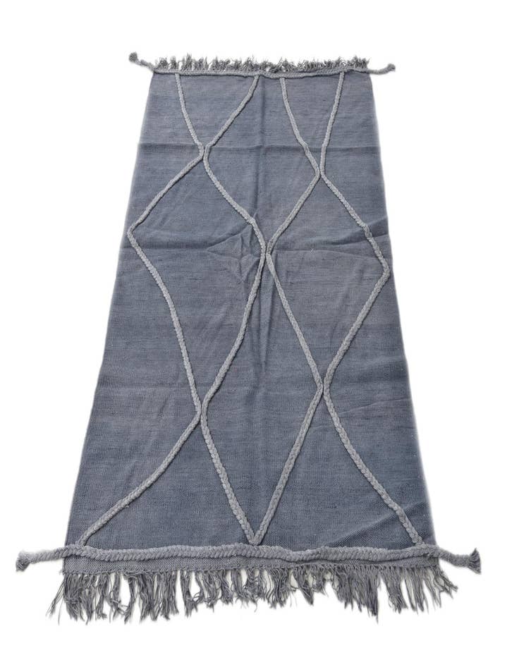 Detail image of 3' 4 x 5'  Hand Woven Kilim Modern Wool Rug