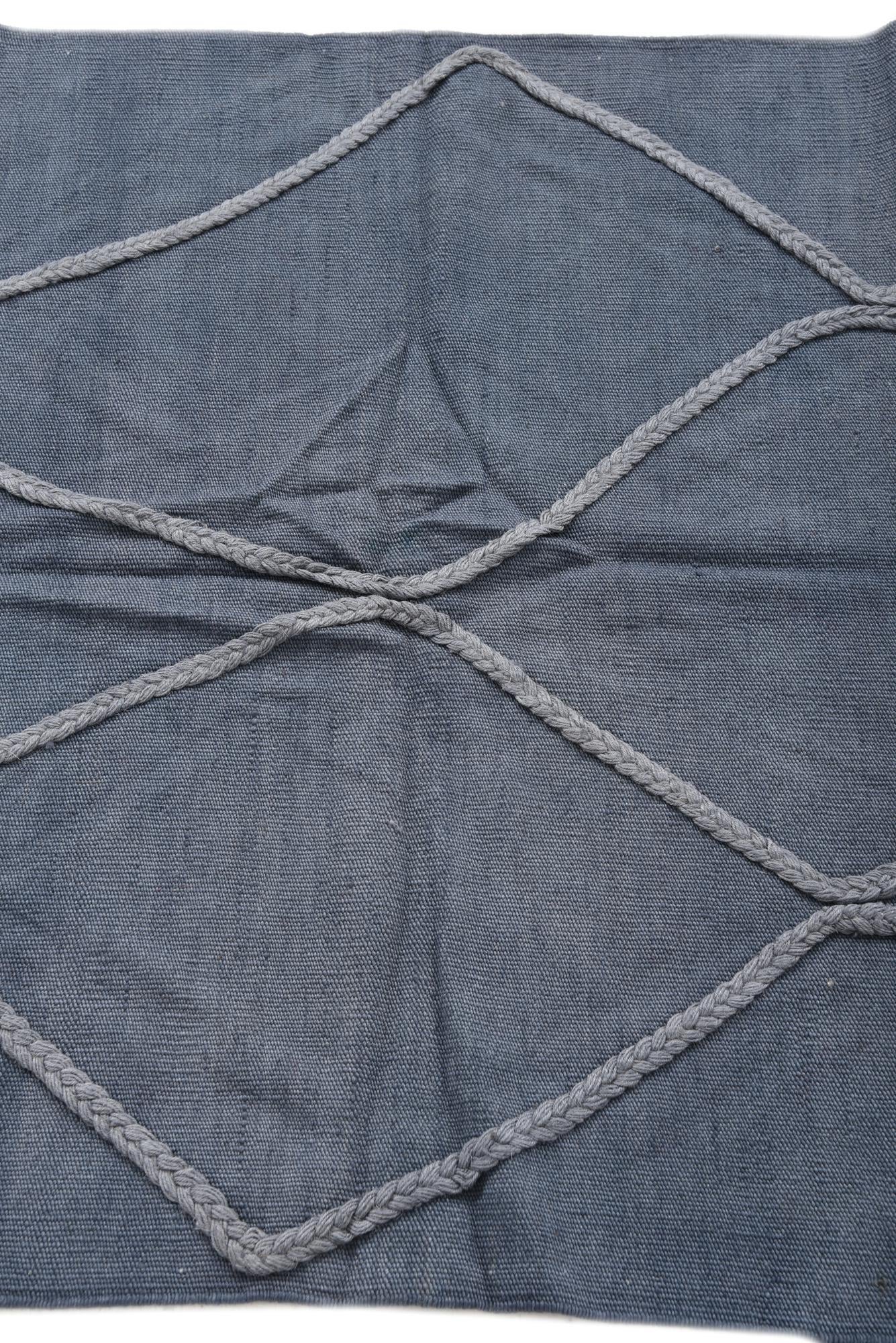 3' 4 x 5' Hand Woven Kilim Modern Wool Rug