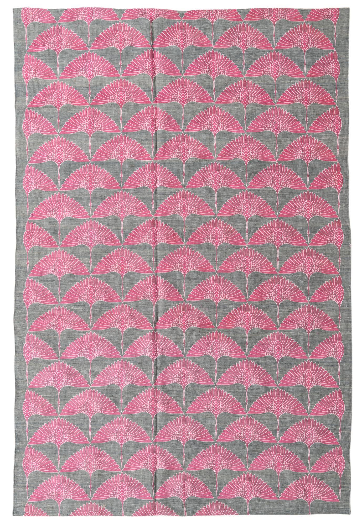 6' 5 x 9' 8 Hand Woven Kilim Modern Wool Rug