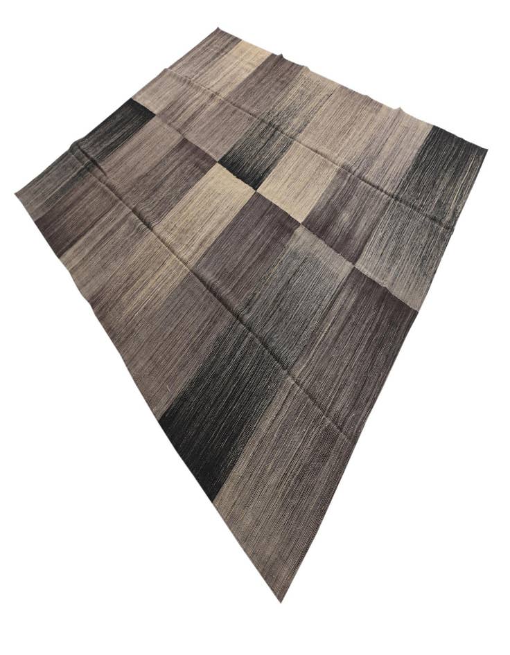 Detail image of 7' 8 x 9' 6  Hand Woven Kilim Modern Wool Rug