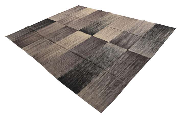 7' 8 x 9' 6 Hand Woven Kilim Modern Wool Rug
