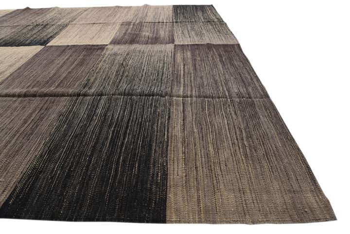 7' 8 x 9' 6 Hand Woven Kilim Modern Wool Rug