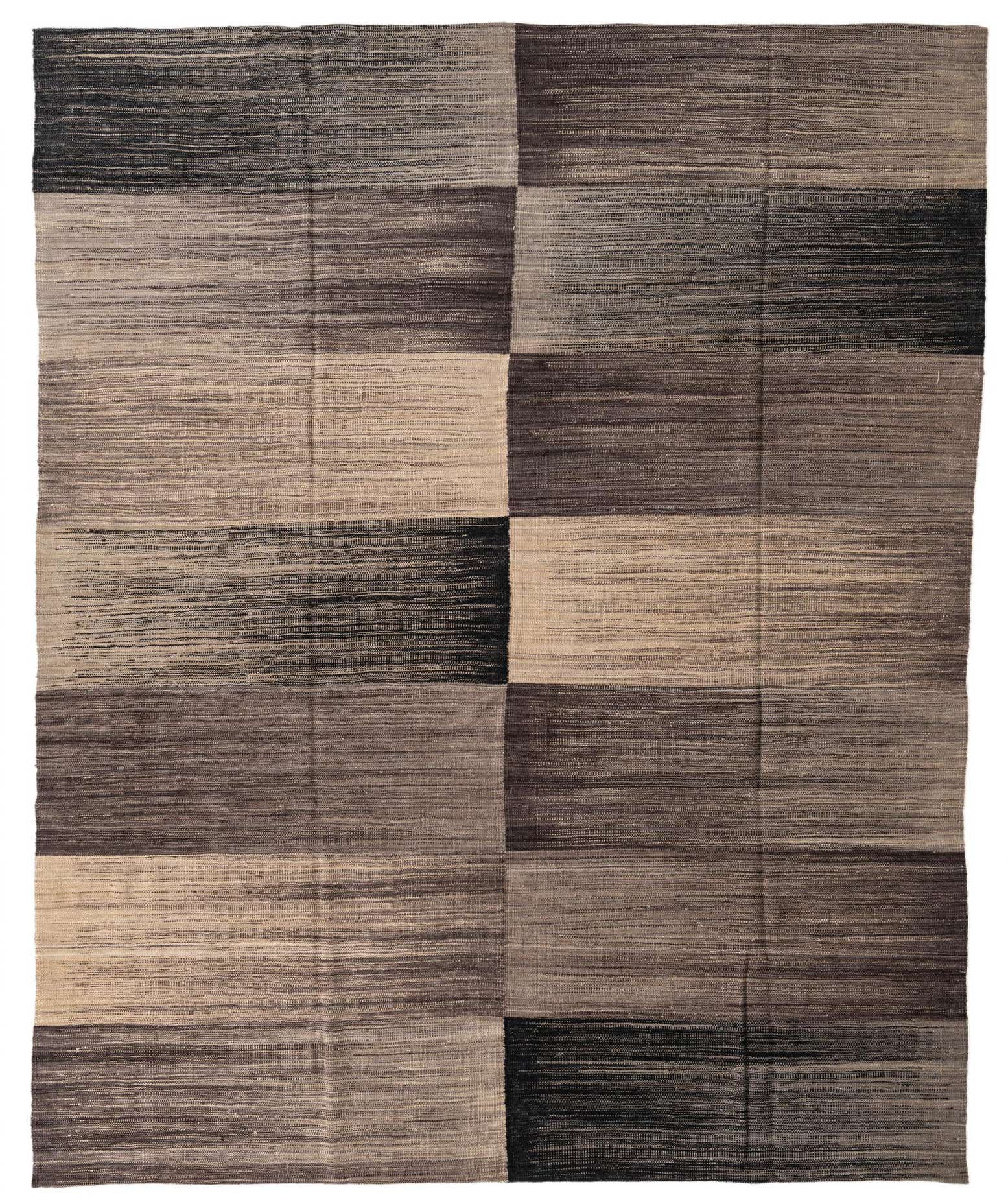 7' 8 x 9' 6 Hand Woven Kilim Modern Wool Rug