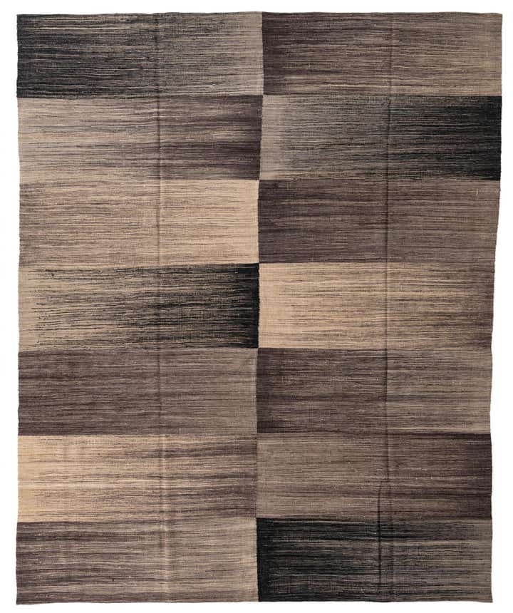 7' 8 x 9' 6 Hand Woven Kilim Modern Wool Rug