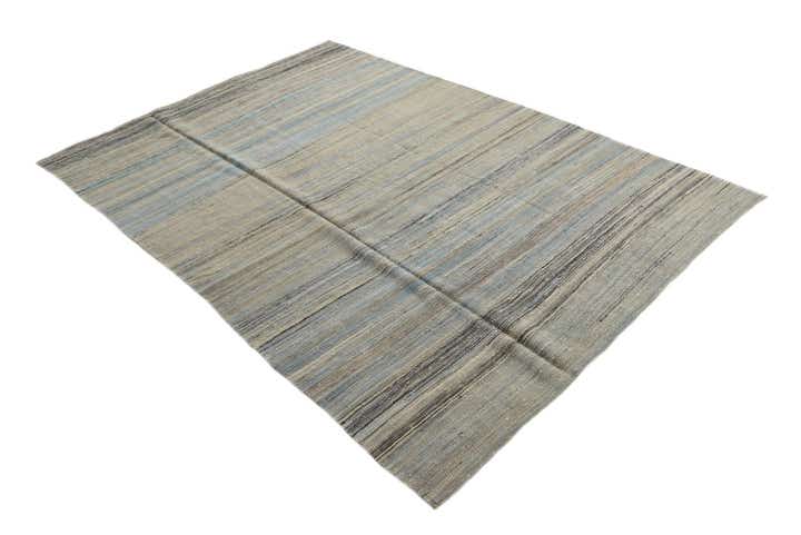 5' 5 x 8' Hand Woven Kilim Modern Wool Rug
