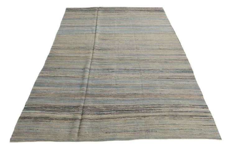 Detail image of 5' 5 x 8' Hand Woven Kilim Modern Wool Rug