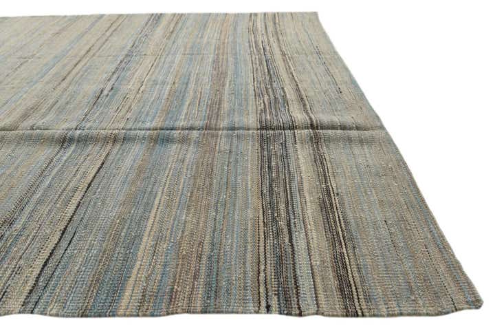 5' 5 x 8' Hand Woven Kilim Modern Wool Rug