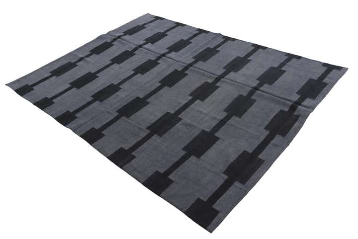 5' 8 x 7' 6 Hand Woven Kilim Modern Wool Rug