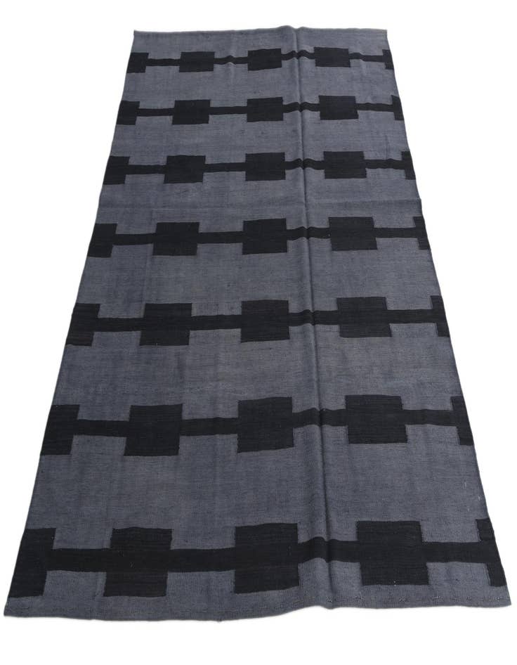 Detail image of 5' 8 x 7' 6 Hand Woven Kilim Modern Wool Rug