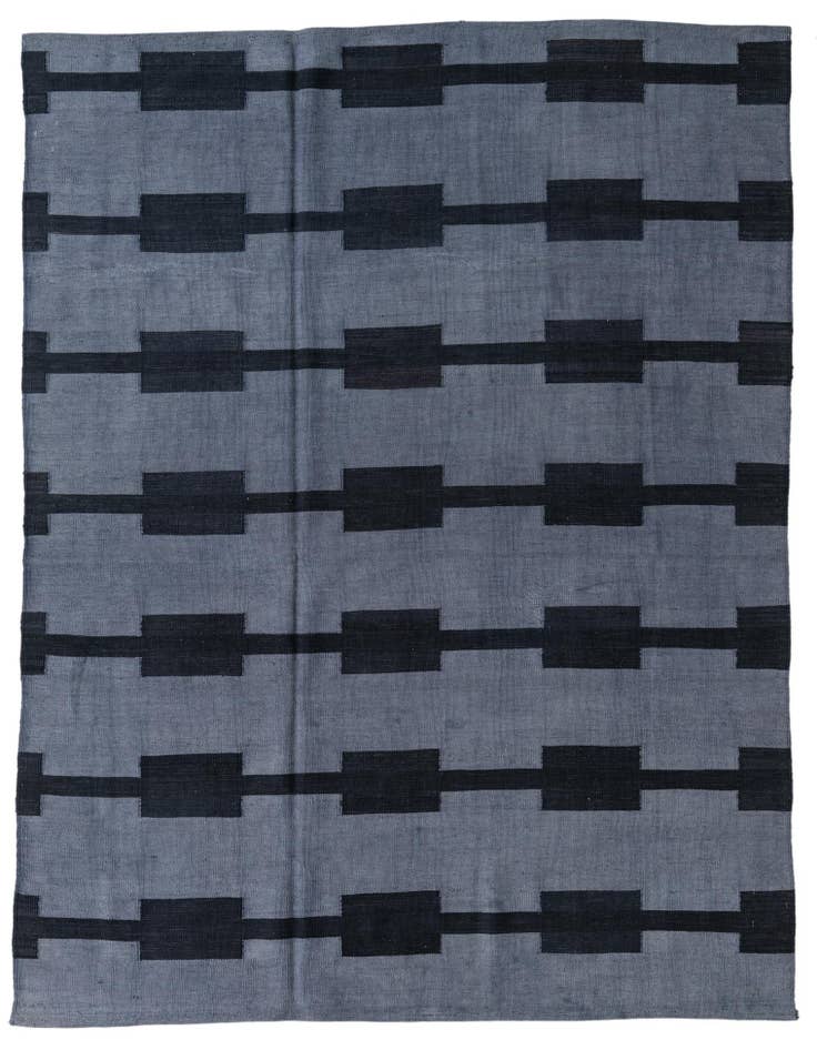 Detail image of 5' 8 x 7' 6 Hand Woven Kilim Modern Wool Rug