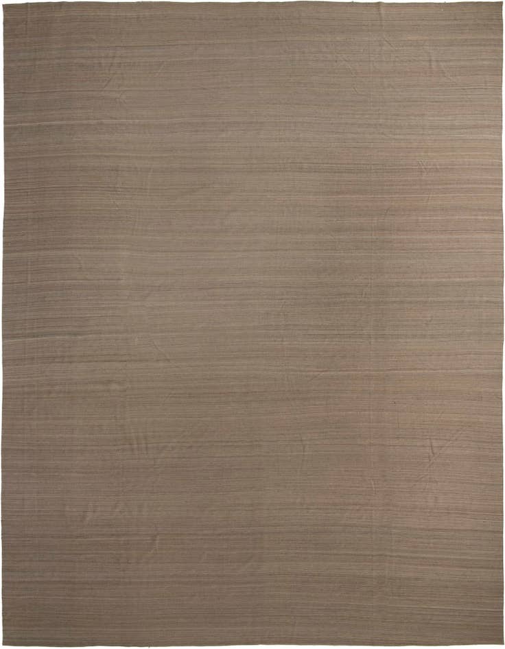 Detail image of 16' 3 x 20' 6 Hand Woven Kilim Modern Wool Rug