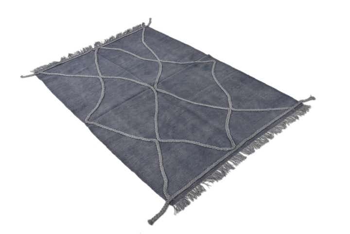 3' 3 x 4' 10 Hand Woven Kilim Modern Wool Rug
