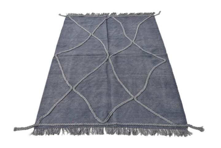 3' 3 x 4' 10 Hand Woven Kilim Modern Wool Rug