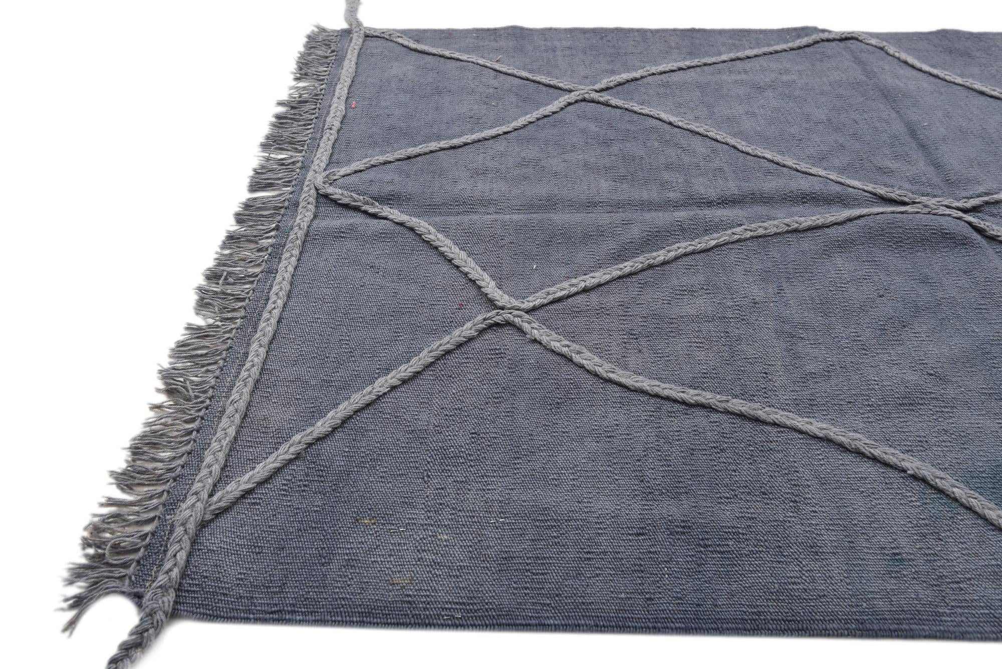 3' 3 x 4' 10 Hand Woven Kilim Modern Wool Rug