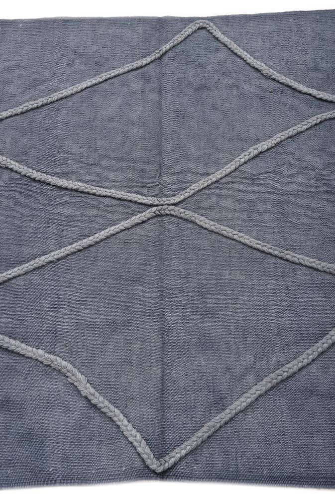 3' 4 x 4' 10 Hand Woven Kilim Modern Wool Rug