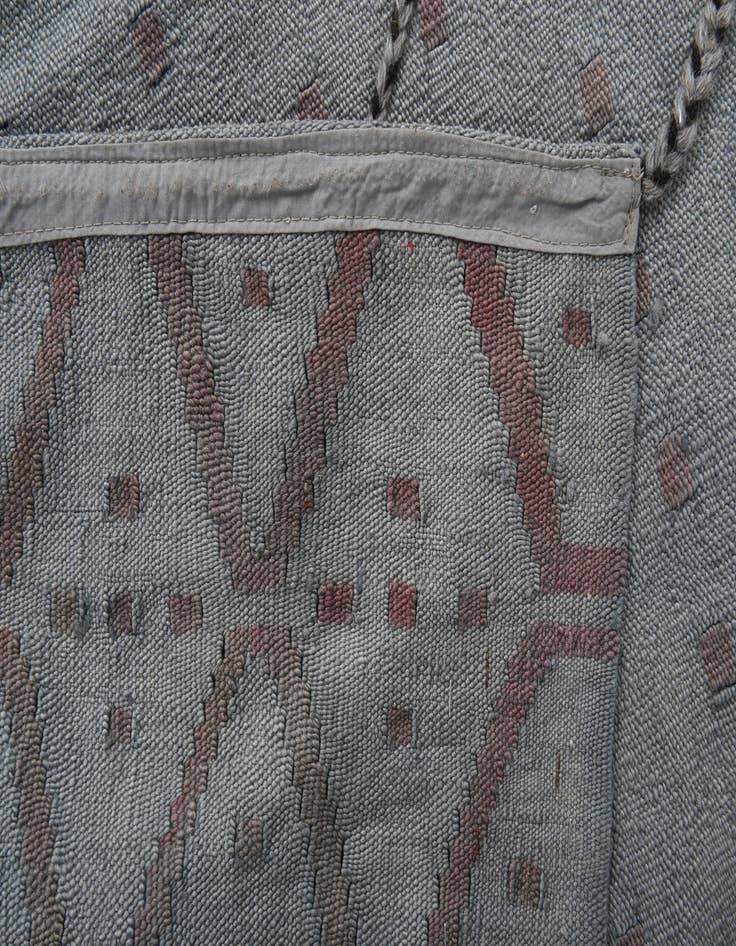 Detail image of 8' 6 x 9' 3  Hand Woven Kilim Modern Wool Rug