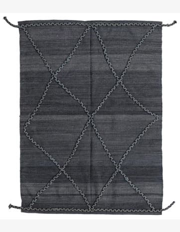 4' 2 x 5' 9 Hand Woven Kilim Modern Wool Rug