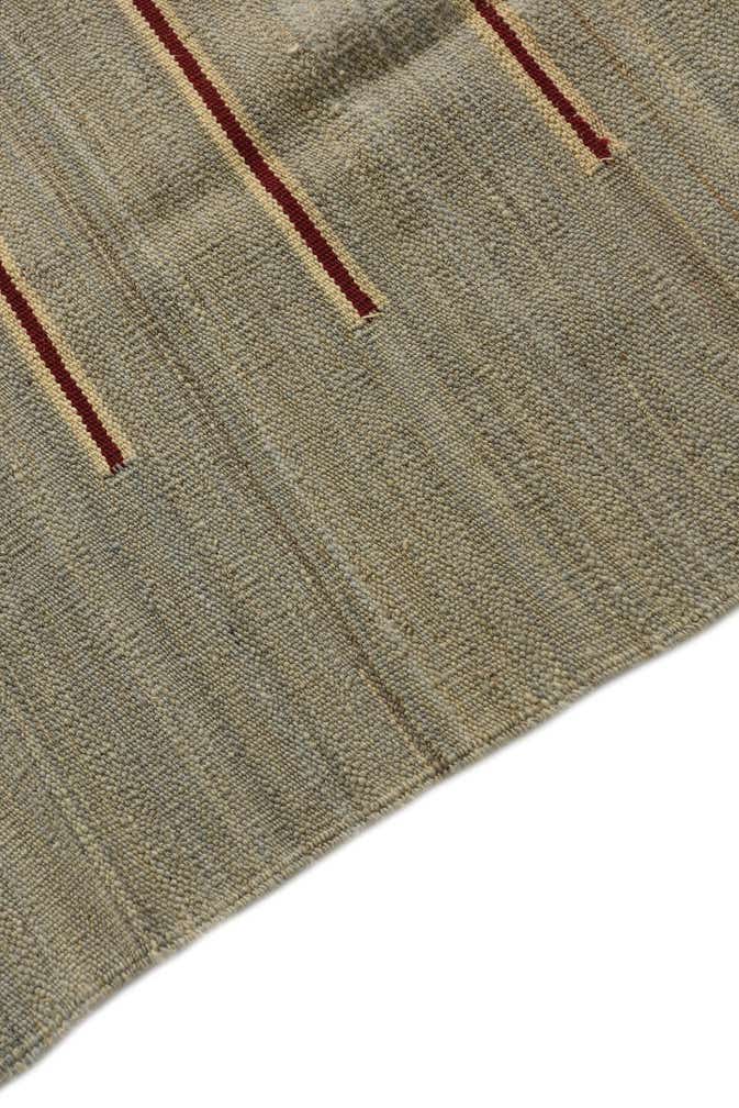 4' 4 x 5' 10 Hand Woven Kilim Modern Wool Rug
