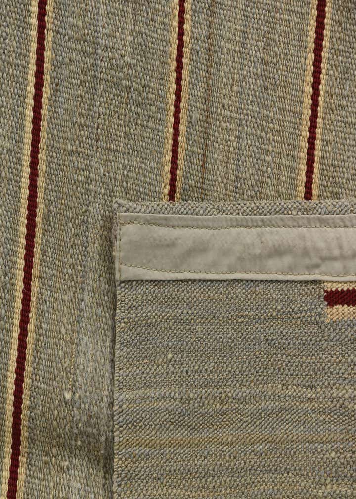 4' 4 x 5' 10 Hand Woven Kilim Modern Wool Rug