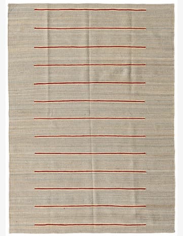 4' 4 x 5' 10 Hand Woven Kilim Modern Wool Rug