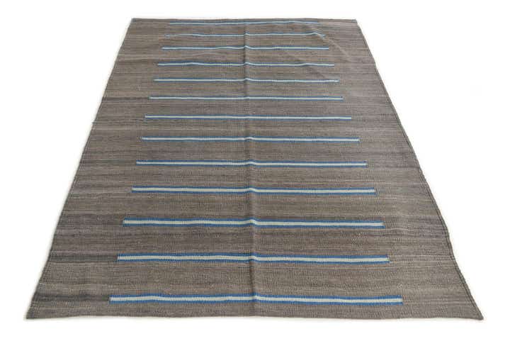 4' 2 x 6' Hand Woven Kilim Modern Wool Rug