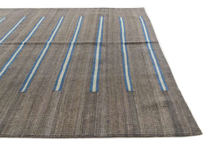 4' 2 x 6' Hand Woven Kilim Modern Wool Rug